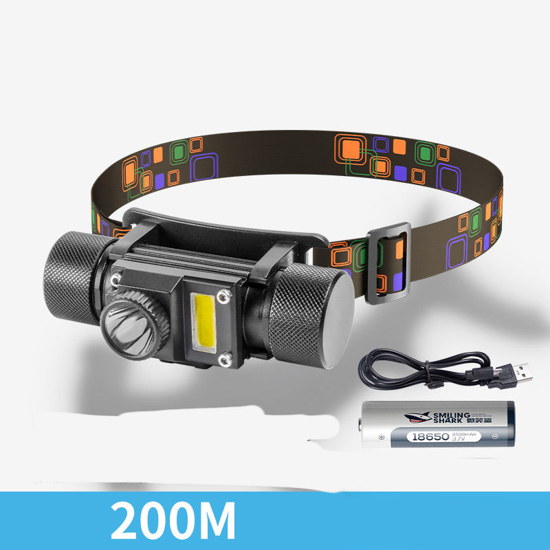 Aluminum Alloy Outdoor Charging Head Lamp