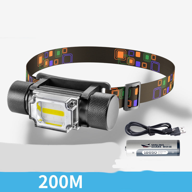 Aluminum Alloy Outdoor Charging Head Lamp