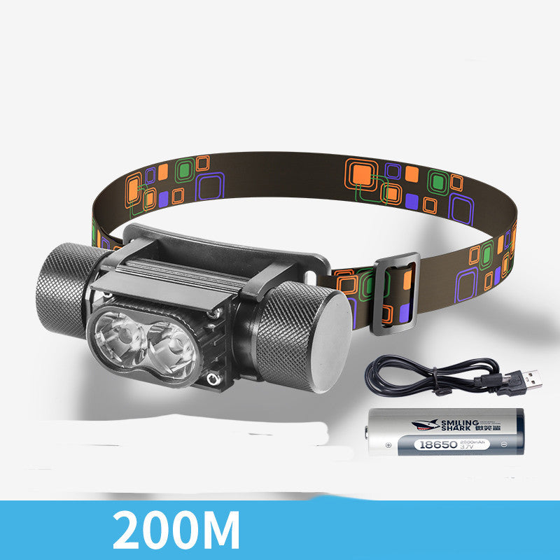 Aluminum Alloy Outdoor Charging Head Lamp