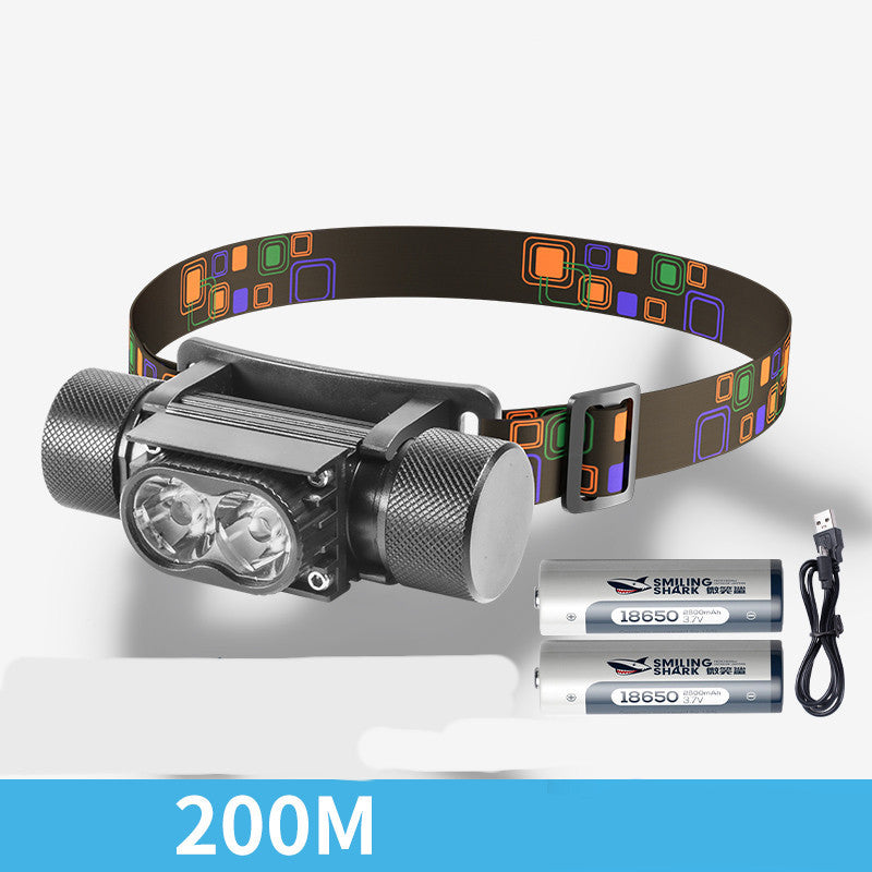 Aluminum Alloy Outdoor Charging Head Lamp